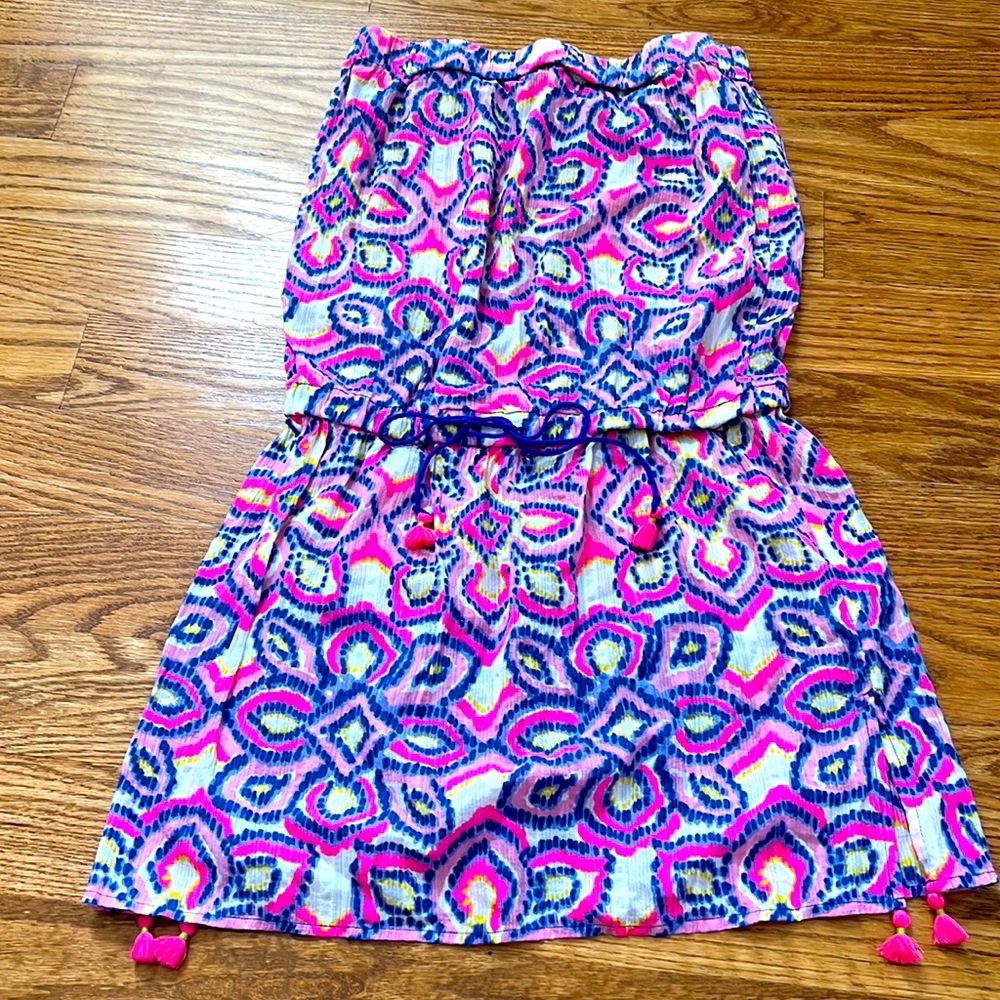 Women’s Like New Vineyard Vines Strapless Ikat Print Dress